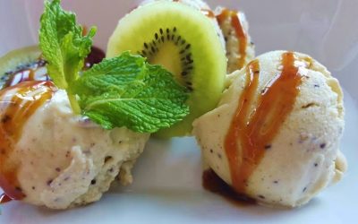 Receta: Helado de kiwi con yogurt